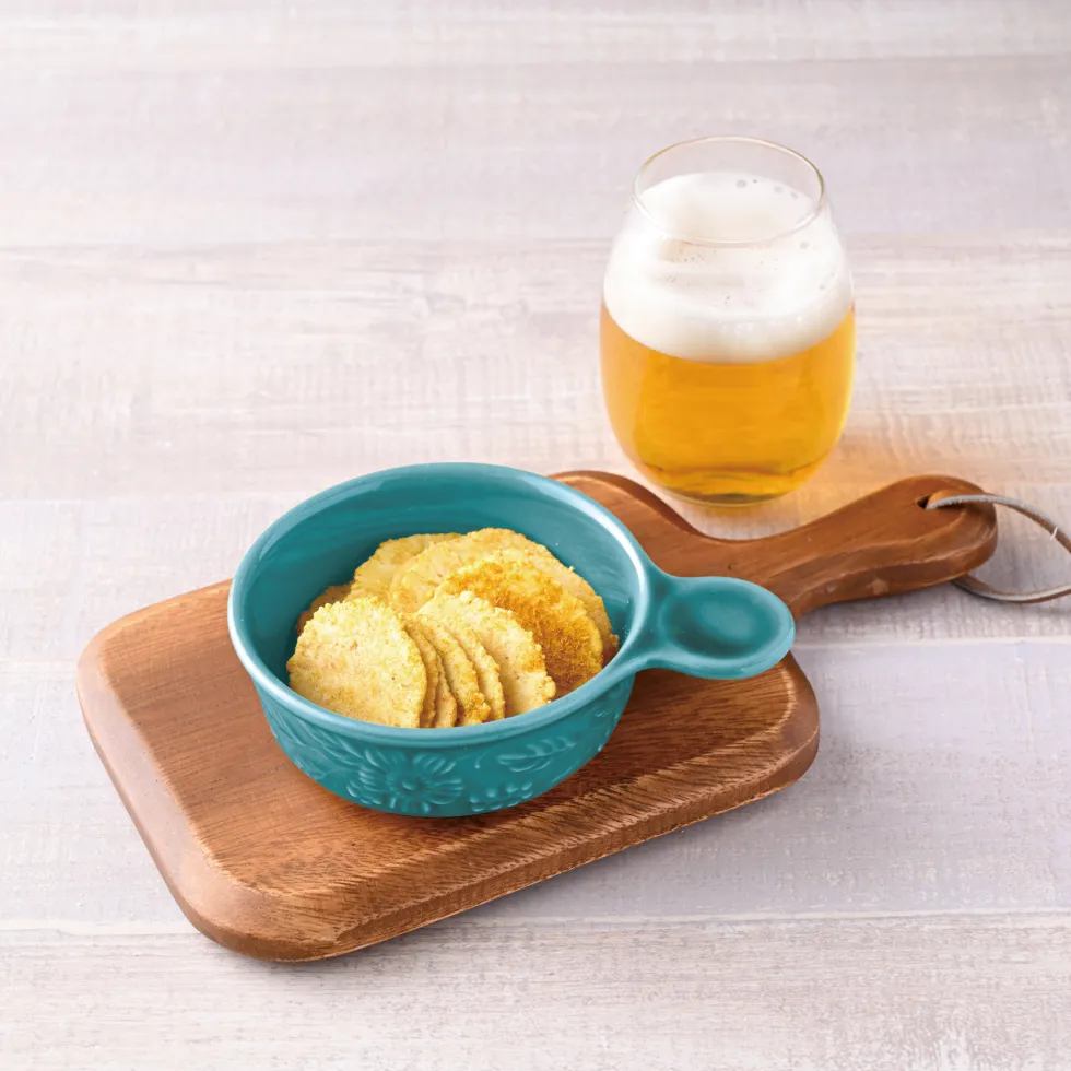 VivaEvi(ヴィヴァエビ）の商品画像。シーサイド・マサラは、ビールとの相性が良いえびが主原料のおせんべい。